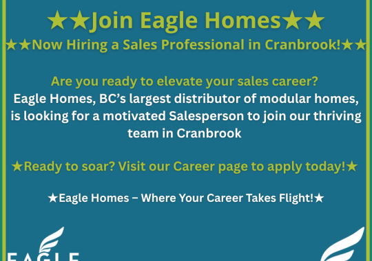 Eagle Homes - Our Cranbrook Office is Hiring!