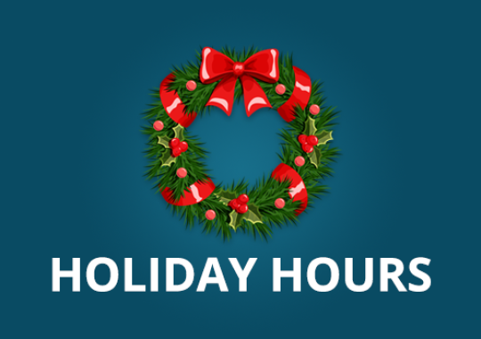 Eagle Homes - Holiday Hours
